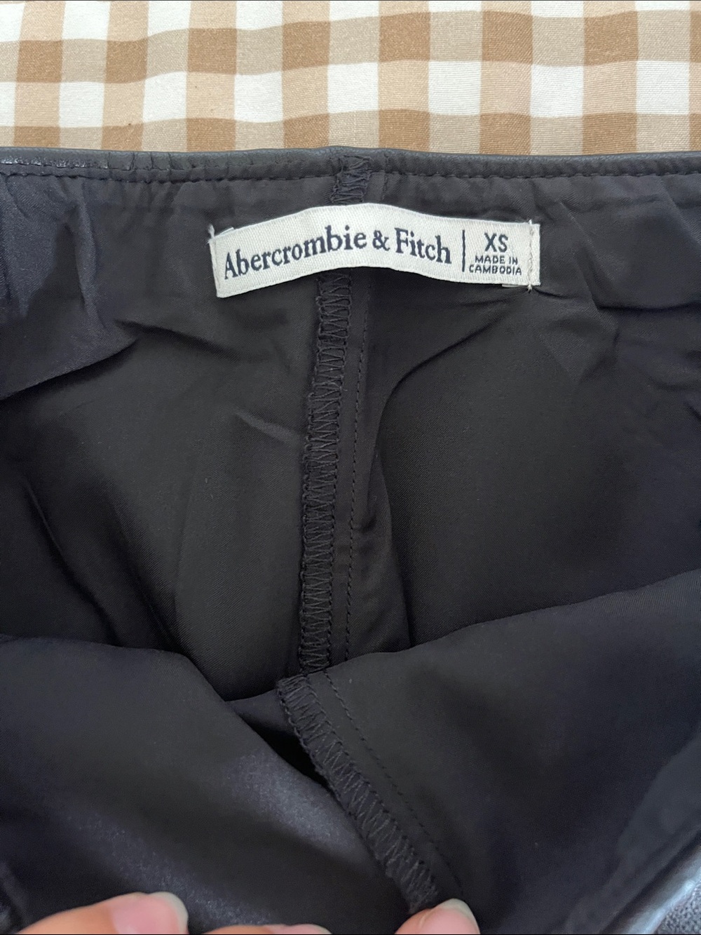 Abercrombie & Fitch pleather mini skirt
